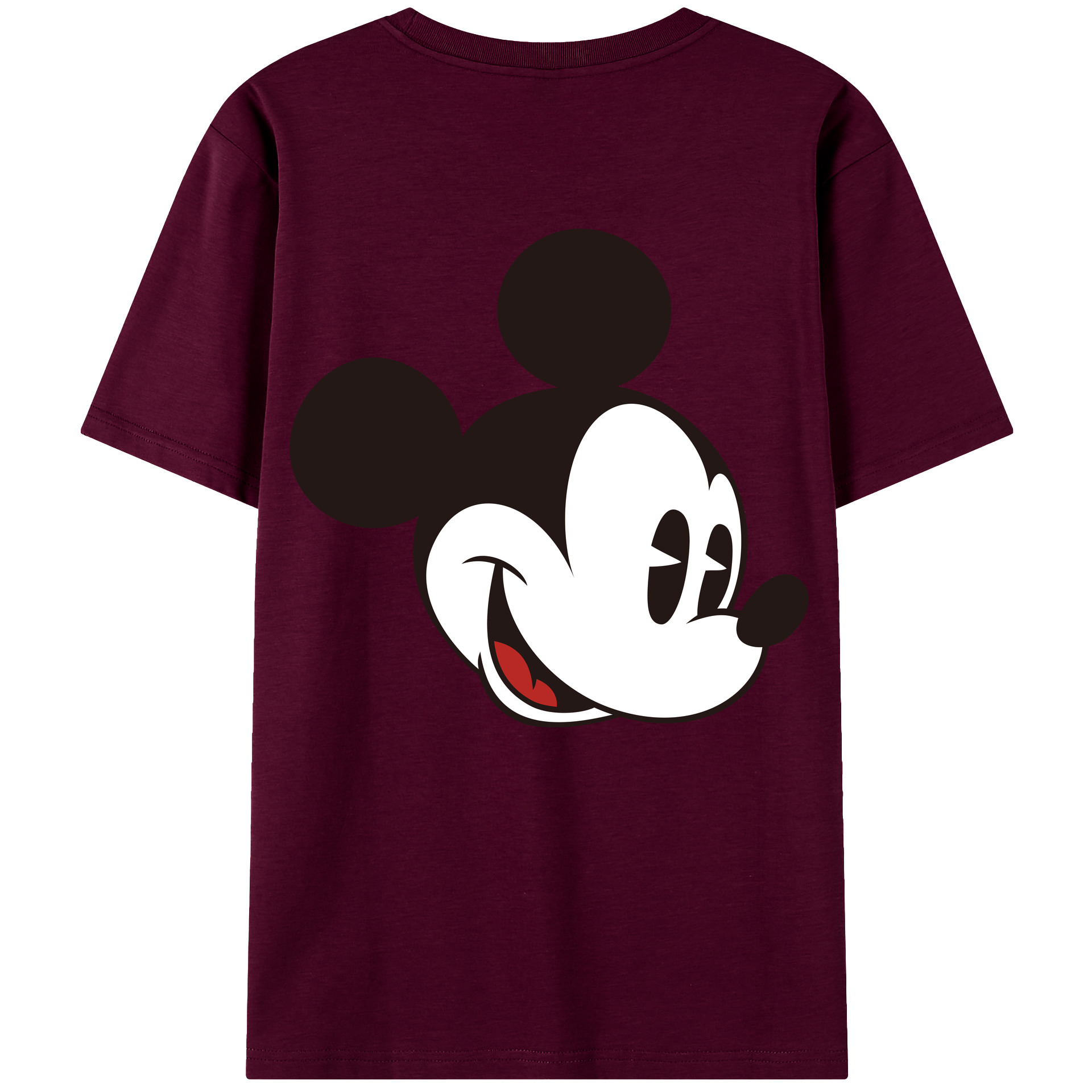 （画像用） ミッキーマウス Mickey Mouse レディース半袖Tシャツ(バックプリント)